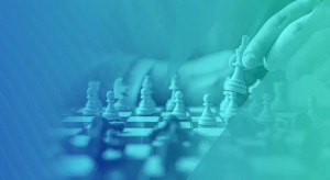 Amdaris chess board abstract cover.