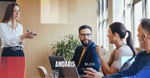 An image showing a group of people collaborating in an office